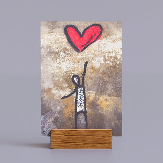 Fotokarte Graffiti Heart – DIN A6 Postkarte mit Herzmotiv | CAMARIE